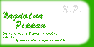 magdolna pippan business card